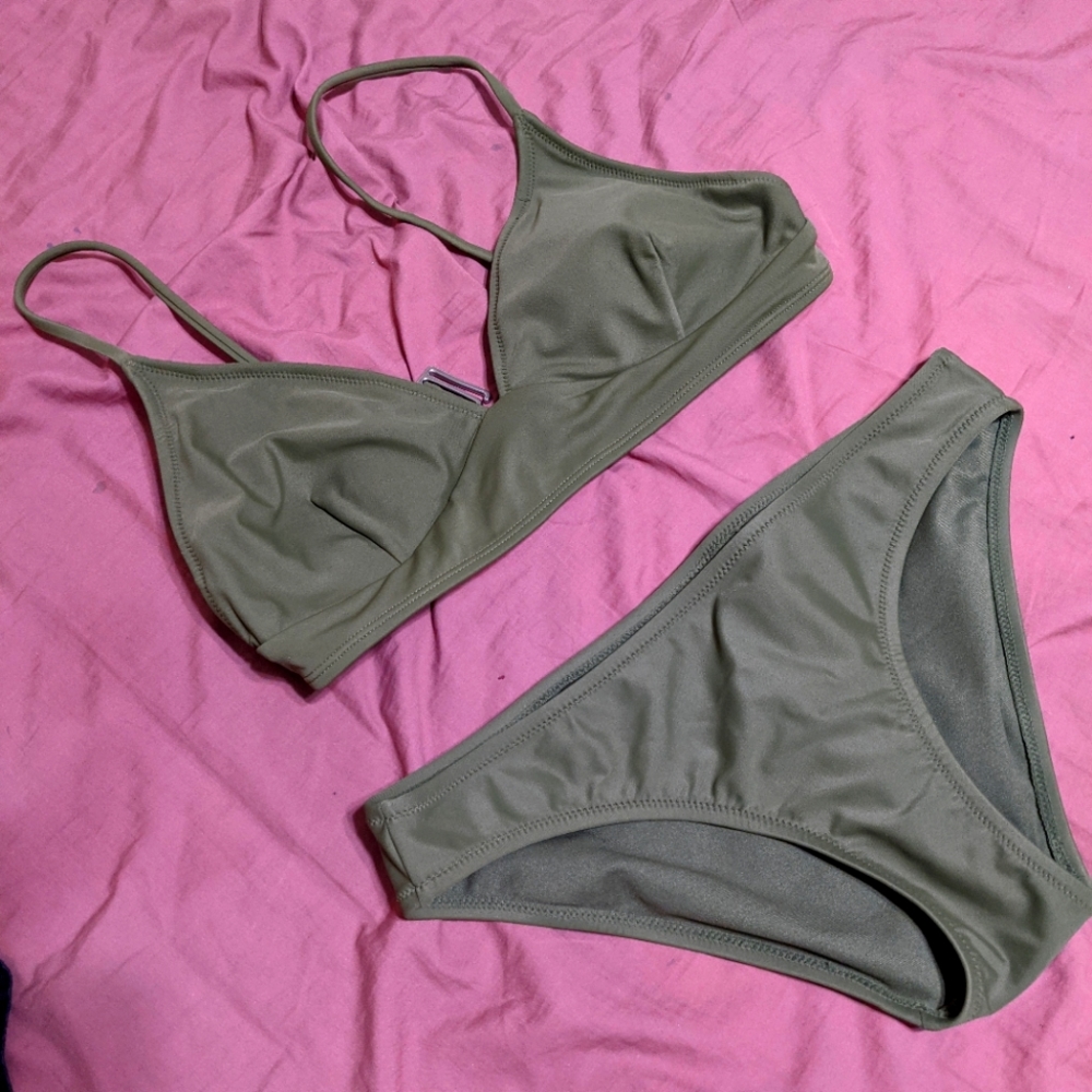 Old Navy olive green swimsuit